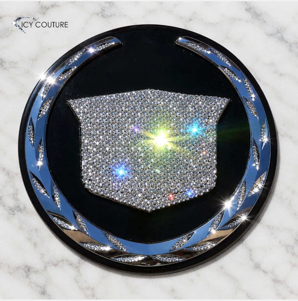Cadillac Emblems Customized With Crystals | Luxury Car Jewelry