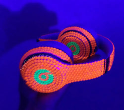 "DJ Dream" Glow in the Dark Crystallized Beats Solo 3 Wireless | Premium Glass Rhinestones - ICY Couture