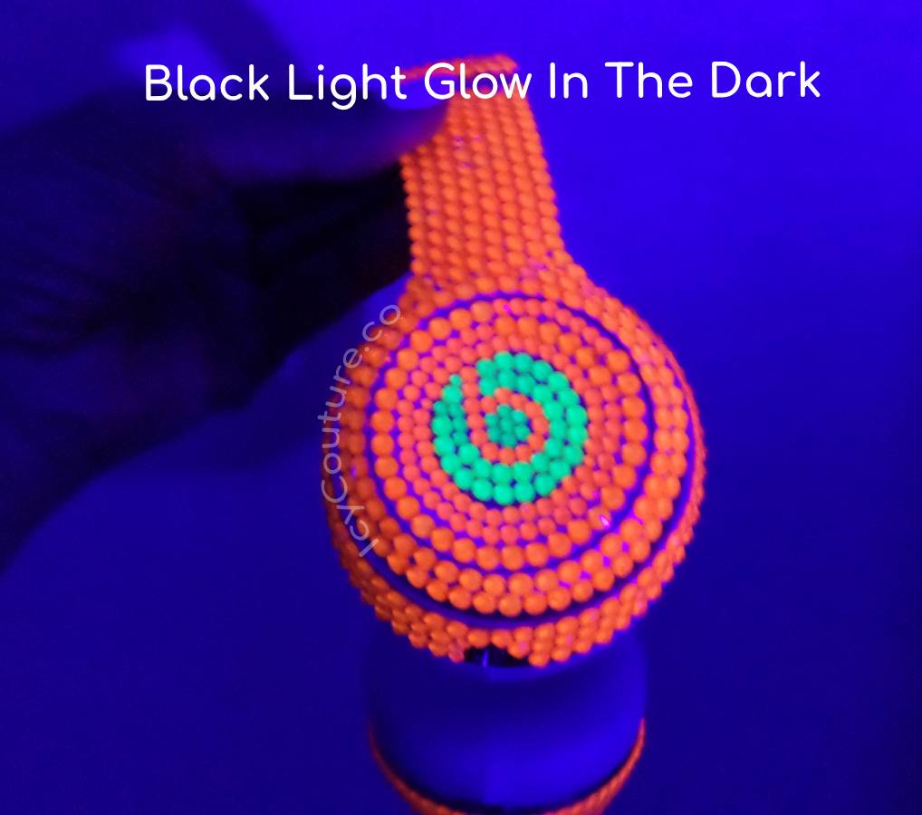 "DJ Dream" Glow in the Dark Crystallized Beats Solo 3 Wireless | Premium Glass Rhinestones - ICY Couture