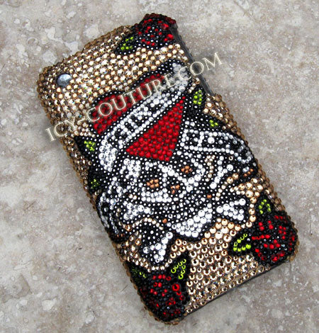 COUTURE DESIGN Funda de cristal de lujo para teléfono móvil