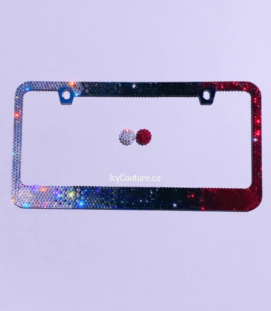 Enigma Ombre - Crystallized Bling License Plate Frame - ICY Couture