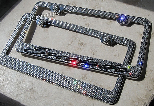 CUSTOM MESSAGE | Bedazzled License Plate Frame | ICY Couture Luxury Car Jewelry