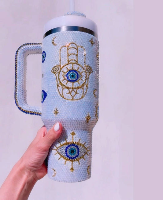 Evil Eye Protection ICY Stanley Cup | 14oz - 40oz - ICY Couture