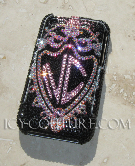 COUTURE DESIGN Funda de cristal de lujo para teléfono móvil