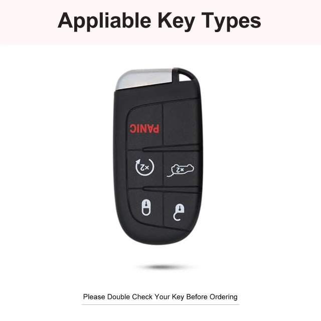 Fits JEEP Key -  Crystal Bling Key Cover: Pink, Black