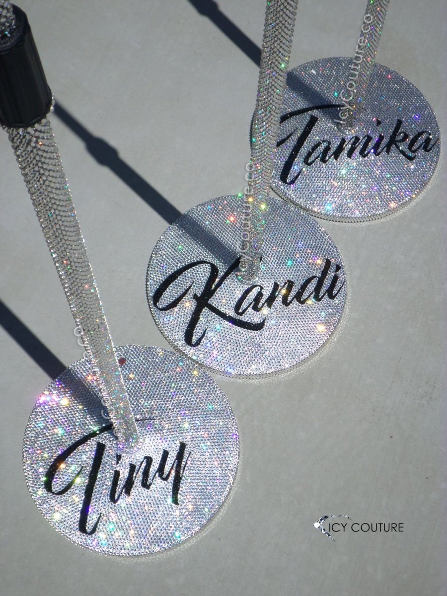 CUSTOM FULLY CRYSTALLIZED MICROPHONE STAND - LUXURY STAGE BLING ACCESSORIES BY ICY COUTURE