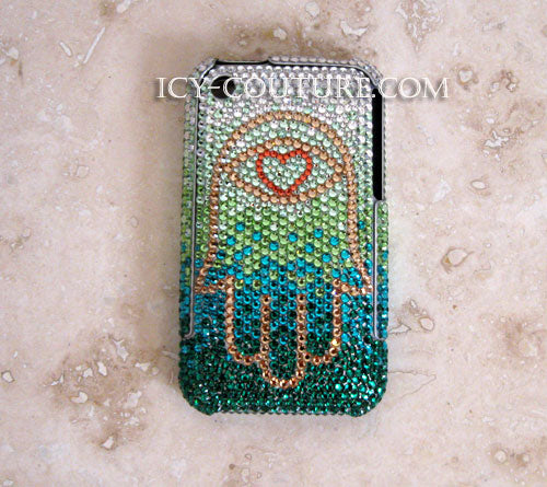 COUTURE DESIGN Funda de cristal de lujo para teléfono móvil
