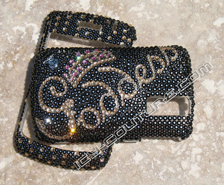 COUTURE DESIGN Funda de cristal de lujo para teléfono móvil