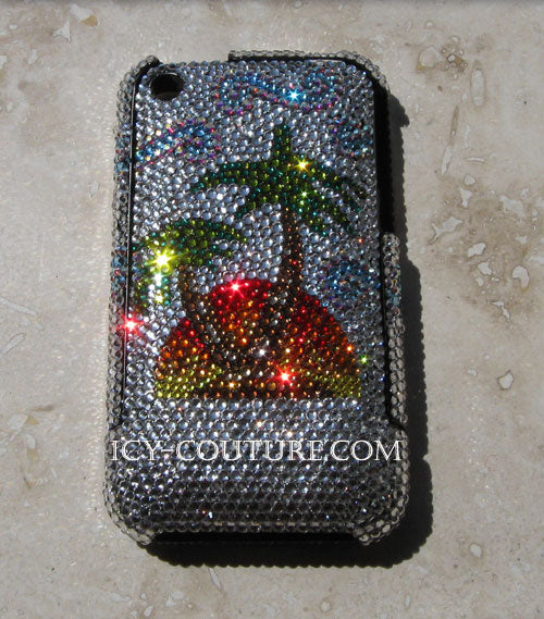 COUTURE DESIGN Funda de cristal de lujo para teléfono móvil