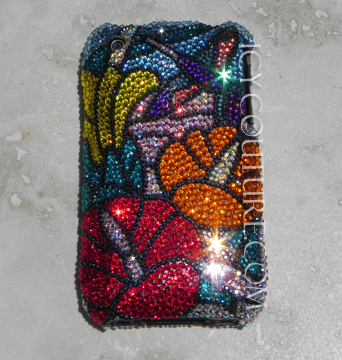 COUTURE DESIGN Funda de cristal de lujo para teléfono móvil