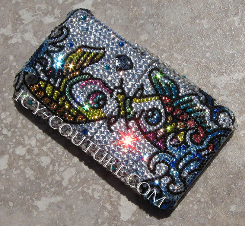 COUTURE DESIGN Funda de cristal de lujo para teléfono móvil