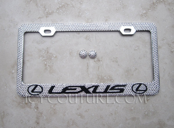 CUSTOM MESSAGE | Bedazzled License Plate Frame | ICY Couture Luxury Car Jewelry