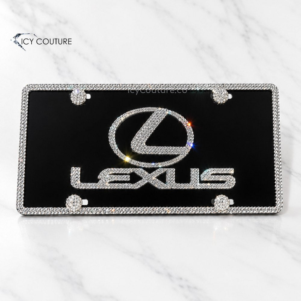 CUSTOM LOGO | Crystal License Plate | Luxury Mobile Branding By ICY Couture