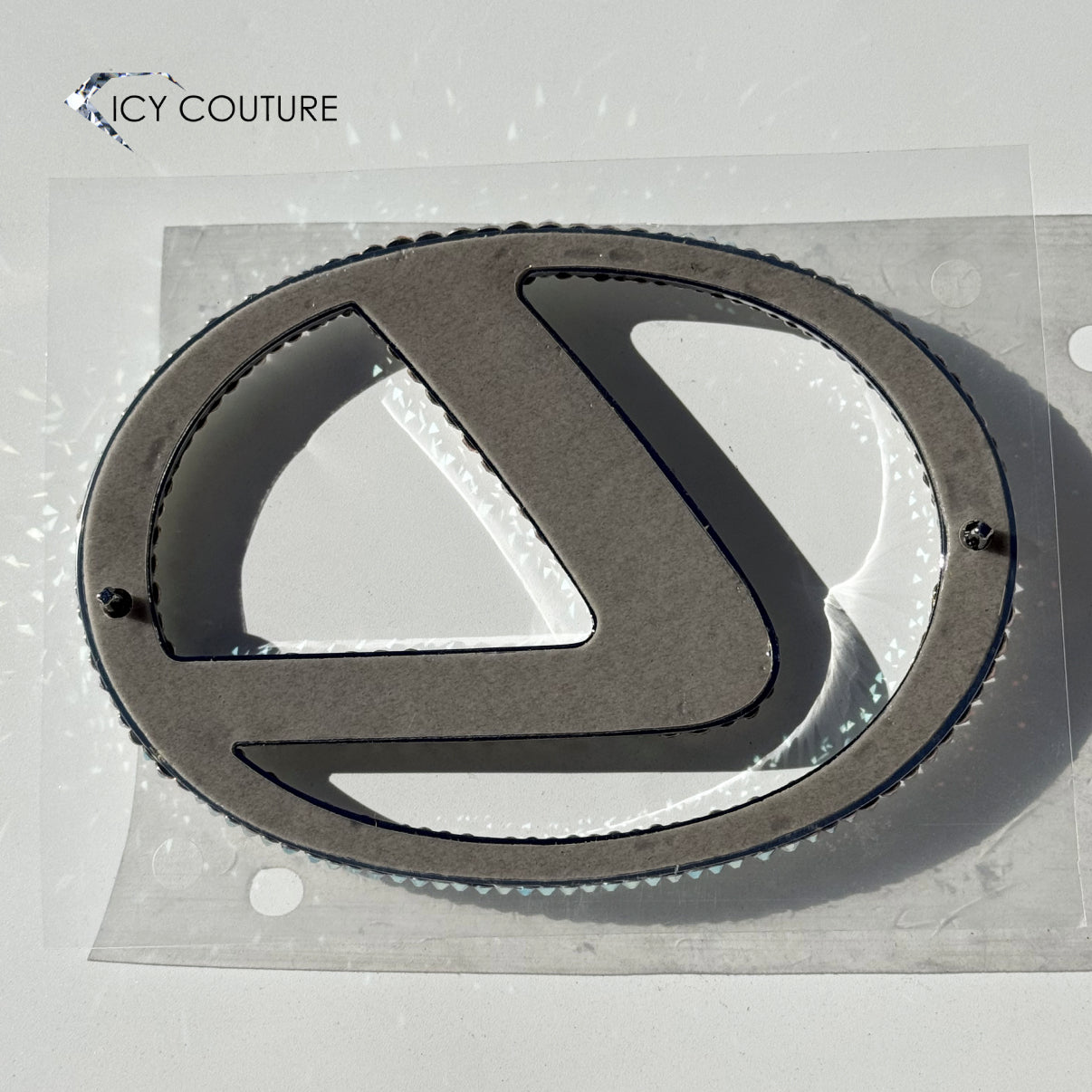 PREMADE LEXUS CRYSTAL TRUNK EMBLEM | BLING REPLACEMENT BADGE 90975-02079 / 9097502079  CRYSTALLIZED WITH SWAROVSKI