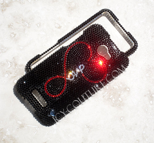 COUTURE DESIGN Funda de cristal de lujo para teléfono móvil