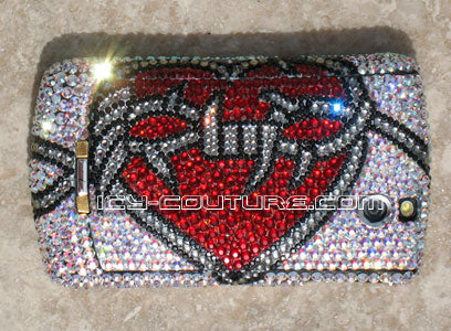 COUTURE DESIGN Funda de cristal de lujo para teléfono móvil