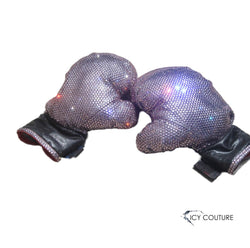 Rhinestone Boxing Gloves -  custom crystallized merchandize for boutiques, branding, events, PR and VIP gifting - Bespoke Corporate Gifts & Installations by ICY Couture.