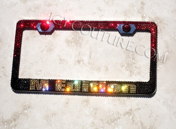 CUSTOM MESSAGE | Bedazzled License Plate Frame | ICY Couture Luxury Car Jewelry
