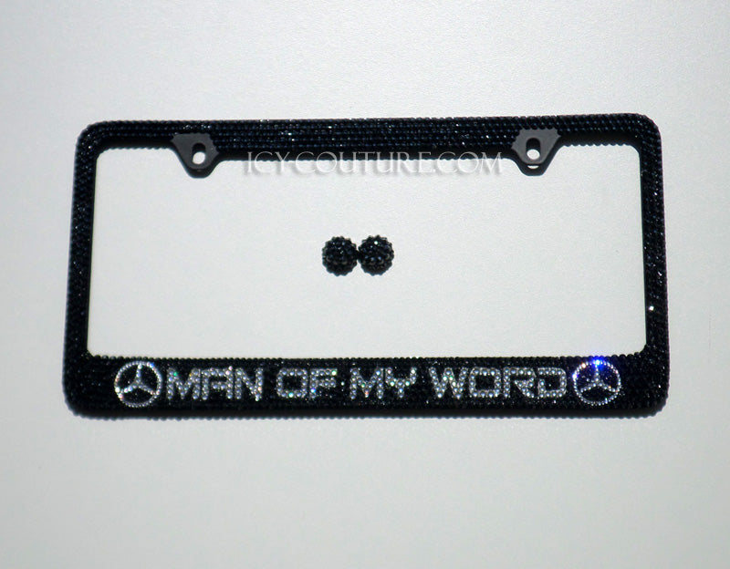 CUSTOM MESSAGE | Bedazzled License Plate Frame | ICY Couture Luxury Car Jewelry