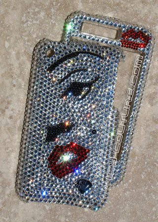 COUTURE DESIGN Funda de cristal de lujo para teléfono móvil