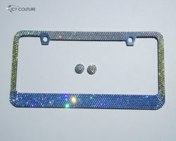 'Morning Dawn' Designer Bling l License Plate Frame | Vertical Ombre - ICY Couture