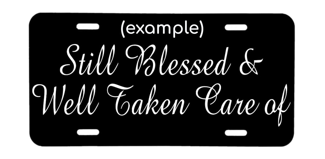 CUSTOM NAME OR MONOGRAM License Plate | Personalized Bling By ICY Couture