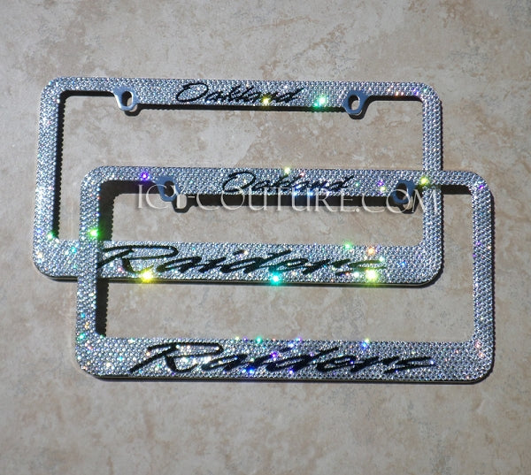 CUSTOM MESSAGE | Bedazzled License Plate Frame | ICY Couture Luxury Car Jewelry