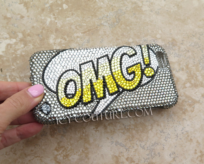 COUTURE DESIGN Funda de cristal de lujo para teléfono móvil