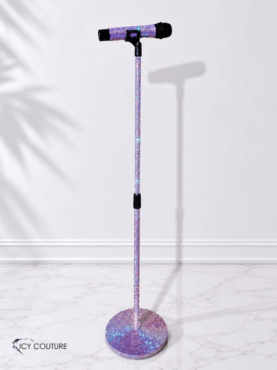 SOPORTE DE MICRÓFONO Cristalizado