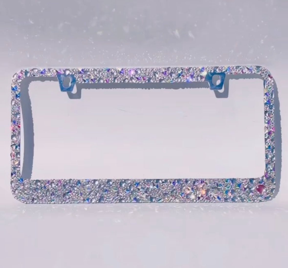 Premade Chunky Rhinestones Bedazzled Bling License Plate Frame | Old Hollywood - ICY Couture