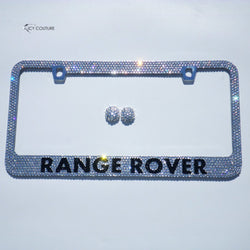 Premade for Range Rover Bling License Plate Frame | Diamond Clear - ICY Couture