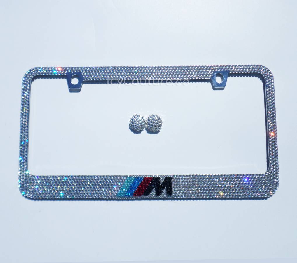 Premade For Your BMW "M Frame" Rhinestone Bling License Plate Frame - ICY Couture