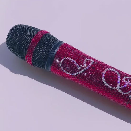 Custom Name Crystallized Bling Microphone