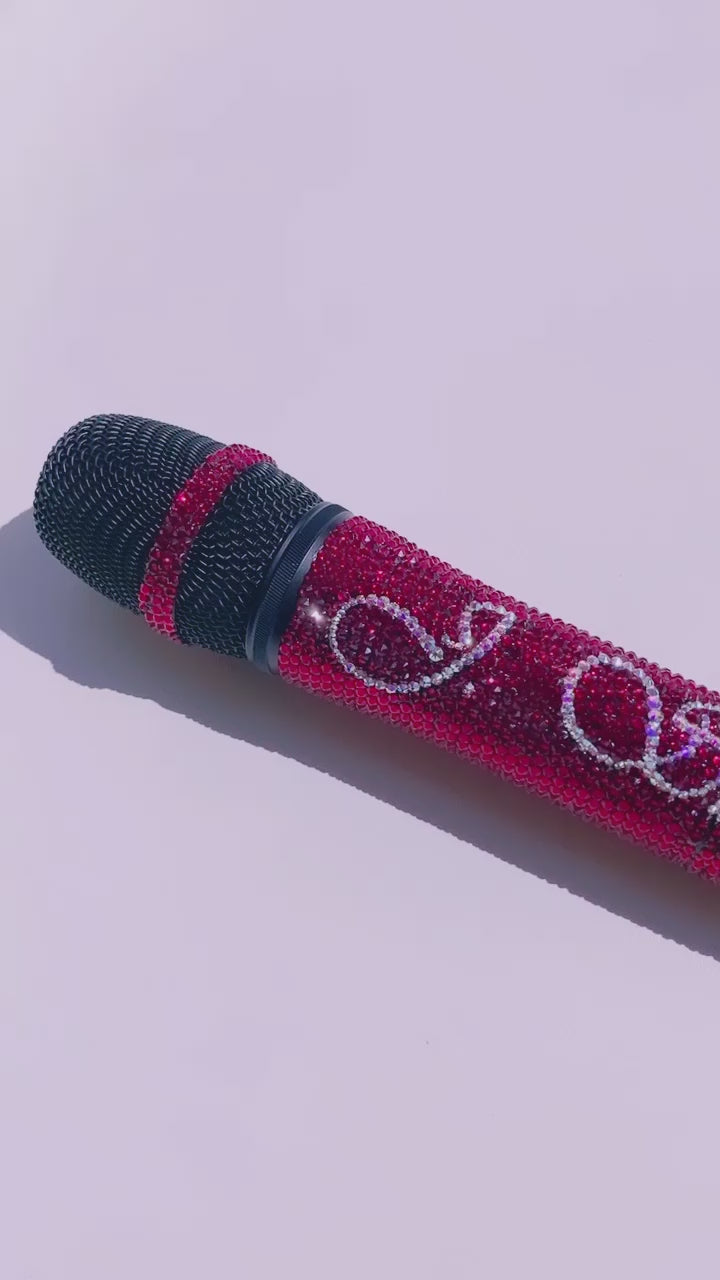 Custom Name Crystallized Bling Microphone
