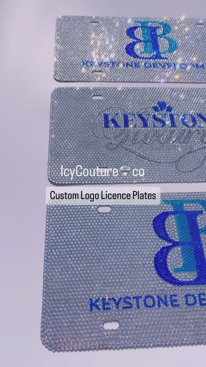 Keystone Development, Keystone Luxury Apartments Fully Crystallized Custom Vanity License Plates by Icy Couture.