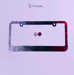 Video of Enigma Ombre - Designer Edition Crystallized Bling License Plate Frame - ICY Couture