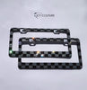 Video of Custom Checkers License Plate Frame With Clear And Jet Black Crystals by ICY Couture