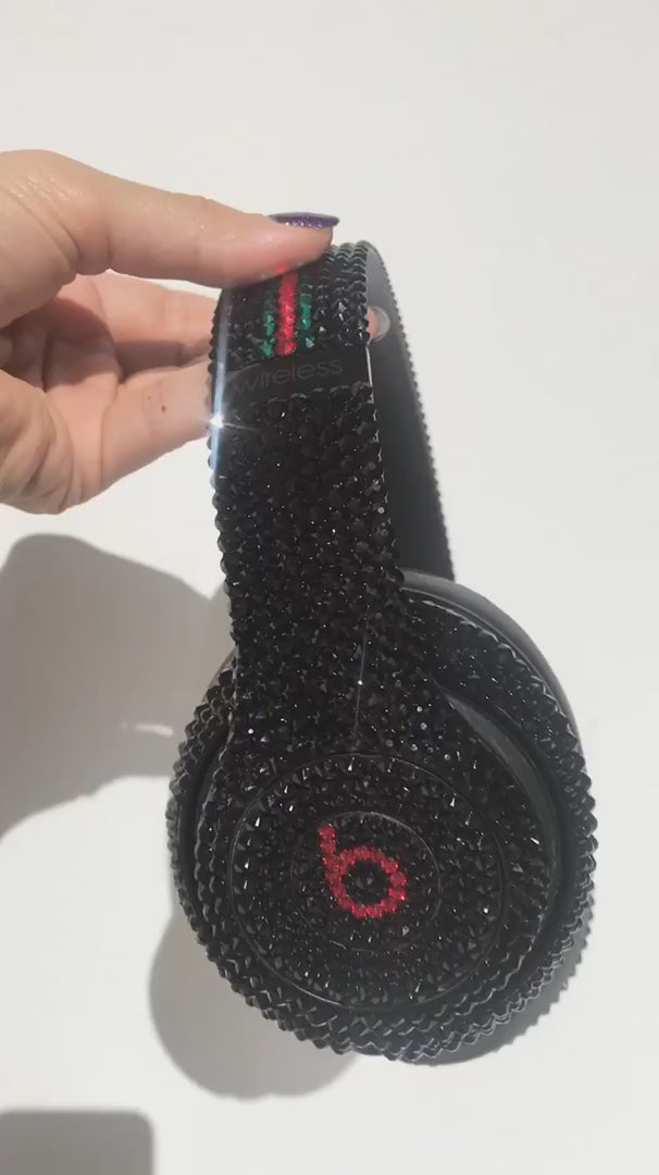 Watch Captivating Video of Gorgeous ICY Couture Custom Crystallized Beats Headphones in Sparkling Swarovski Crystals.