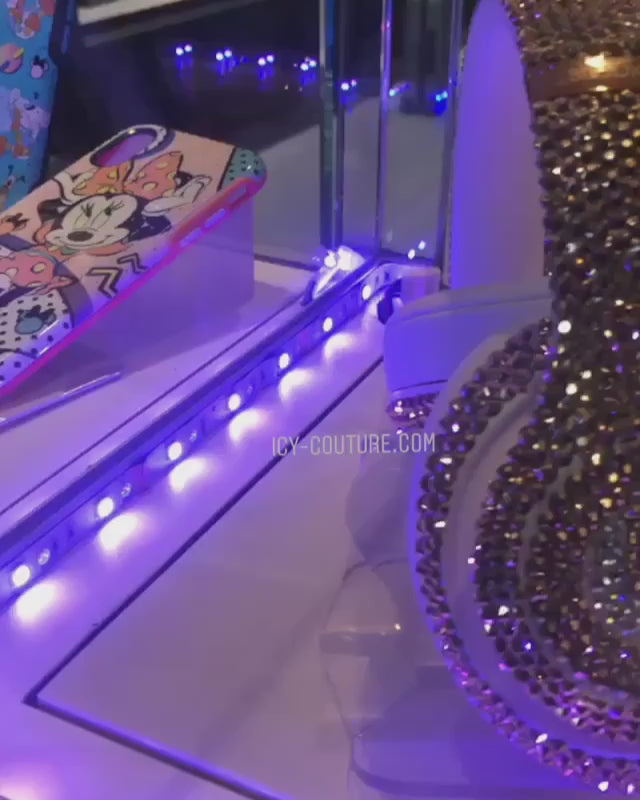 Watch Captivating Video of Gorgeous ICY Couture Custom Crystallized Beats Headphones in Sparkling Swarovski Crystals.