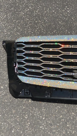 Watch Video of Sparkling in Crystal Shimmer KIA Grille and Emblem, Custom Crystallized by ICY Couture with Swarovski Crystals.