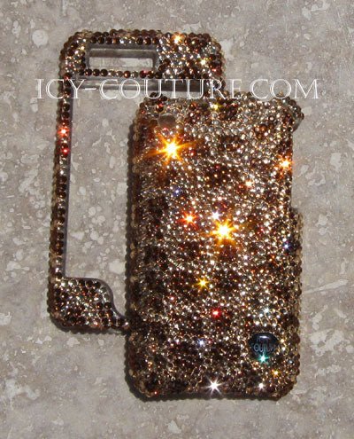 Giraffe print Icy Couture Luxury Bedazzled Phone Cover Design Crystallized with Swarovski Crystals