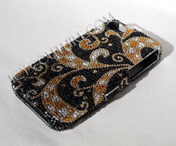 Velvet Nights Icy Couture Luxury Bedazzled Phone Cover Design Crystallized with Swarovski Crystals