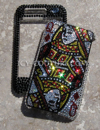 COUTURE DESIGN Funda de cristal de lujo para teléfono móvil