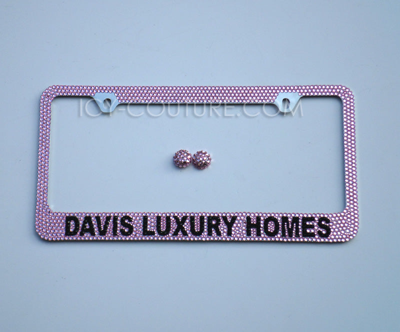 CUSTOM MESSAGE | Bedazzled License Plate Frame | ICY Couture Luxury Car Jewelry