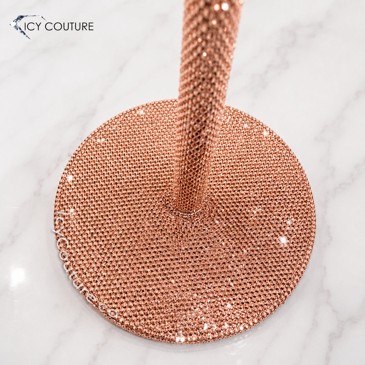  Rose Gold Microphone stand crystallized with Swarovski Crystals by ICY Couture