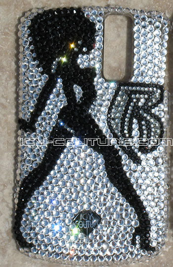 COUTURE DESIGN Funda de cristal de lujo para teléfono móvil