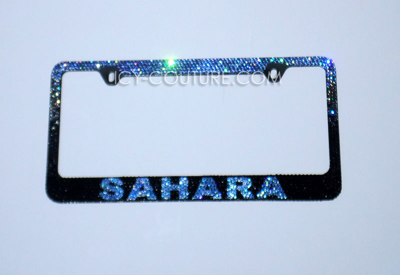 CUSTOM MESSAGE | Bedazzled License Plate Frame | ICY Couture Luxury Car Jewelry