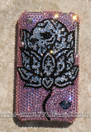 COUTURE DESIGN Funda de cristal de lujo para teléfono móvil