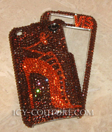 COUTURE DESIGN Funda de cristal de lujo para teléfono móvil