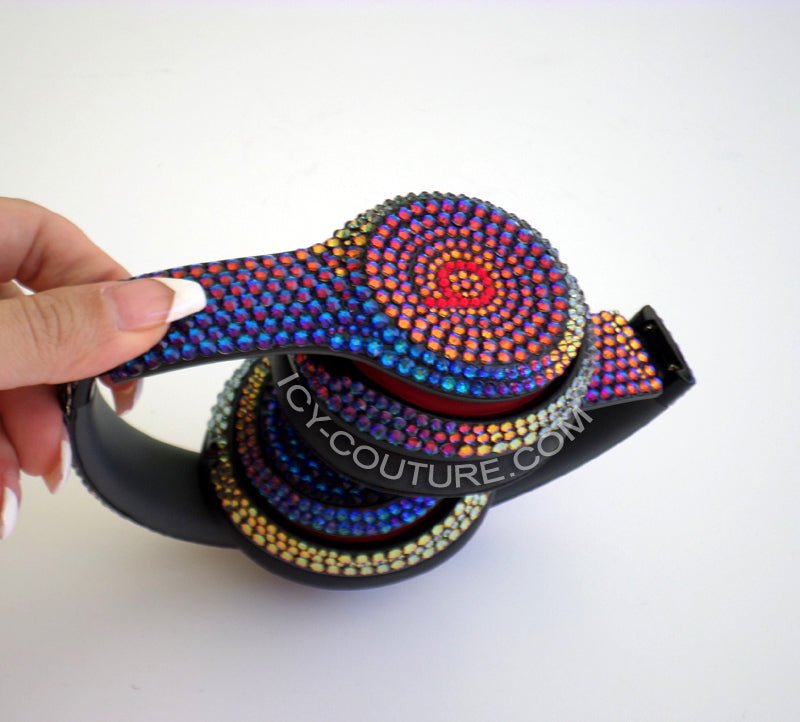 SOLID COLOR Crystallized Headphones. - ICY Couture